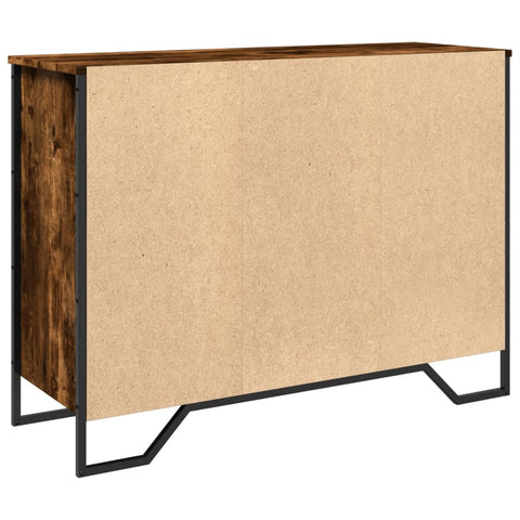 vidaXL Sideboard Räuchereiche 101x35,5x74,5 cm Holzwerkstoff