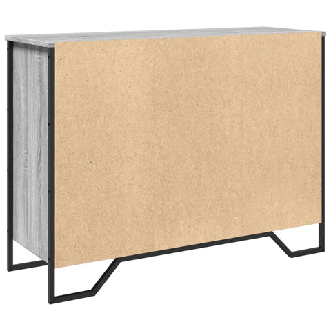 vidaXL Sideboard Grau Sonoma 101x35,5x74,5 cm Holzwerkstoff