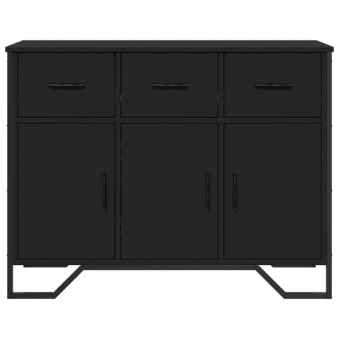 vidaXL Sideboard Schwarz 97x32,5x74,5 cm Holzwerkstoff