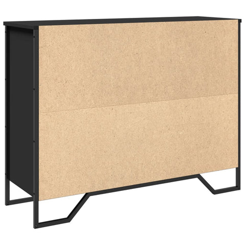 vidaXL Sideboard Schwarz 97x32,5x74,5 cm Holzwerkstoff