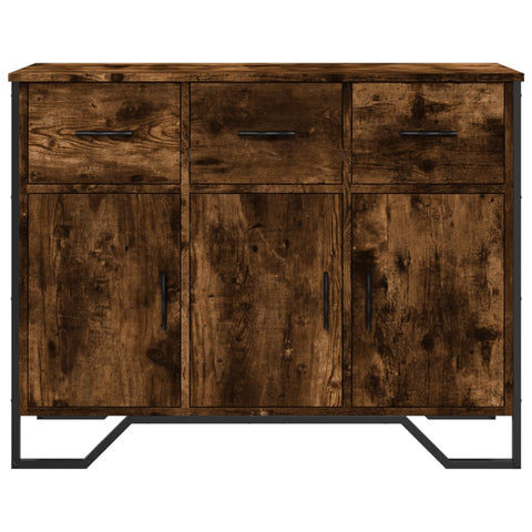 vidaXL Sideboard Räuchereiche 97x32,5x74,5 cm Holzwerkstoff