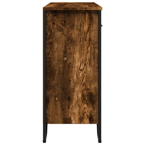 vidaXL Sideboard Räuchereiche 97x32,5x74,5 cm Holzwerkstoff