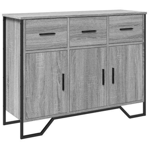 vidaXL Sideboard Grau Sonoma 97x32,5x74,5 cm Holzwerkstoff