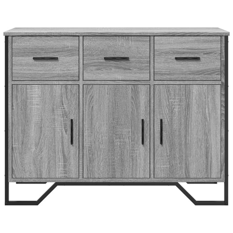 vidaXL Sideboard Grau Sonoma 97x32,5x74,5 cm Holzwerkstoff