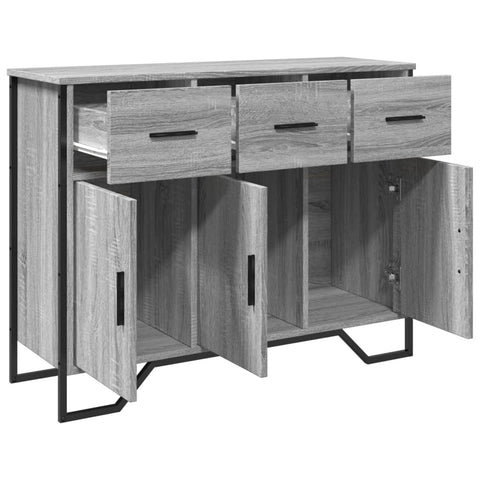 vidaXL Sideboard Grau Sonoma 97x32,5x74,5 cm Holzwerkstoff