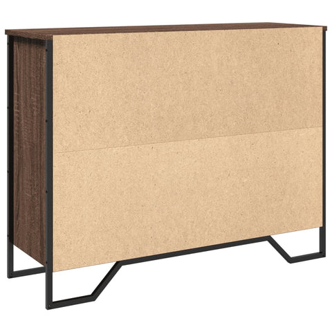 vidaXL Sideboard Braun Eichen-Optik 97x32,5x74,5 cm Holzwerkstoff