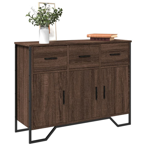 vidaXL Sideboard Braun Eichen-Optik 97x32,5x74,5 cm Holzwerkstoff