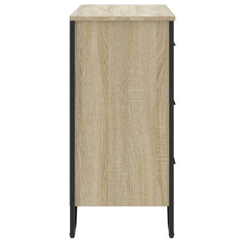 vidaXL Kommode Sonoma-Eiche 91x35,5x74,5 cm Holzwerkstoff