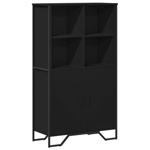 vidaXL Highboard Schwarz 79,5x35,5x137,5 cm Holzwerkstoff