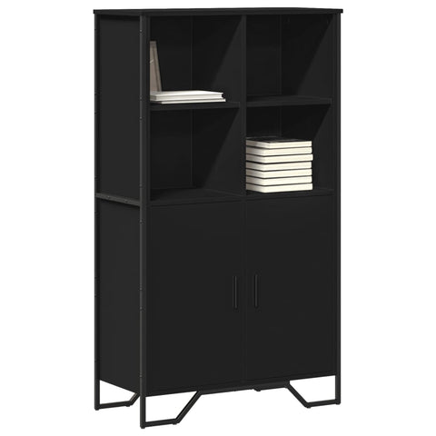 vidaXL Highboard Schwarz 79,5x35,5x137,5 cm Holzwerkstoff