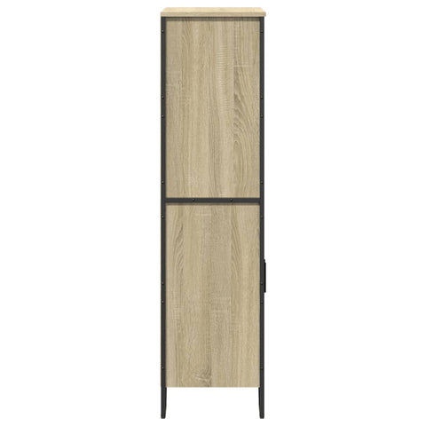 vidaXL Highboard Sonoma-Eiche 79,5x35,5x137,5 cm Holzwerkstoff