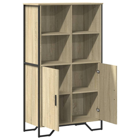 vidaXL Highboard Sonoma-Eiche 79,5x35,5x137,5 cm Holzwerkstoff