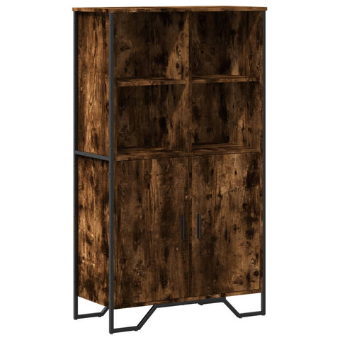 vidaXL Highboard Räuchereiche 79,5x35,5x137,5 cm Holzwerkstoff