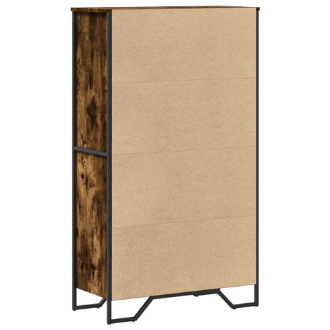 vidaXL Highboard Räuchereiche 79,5x35,5x137,5 cm Holzwerkstoff