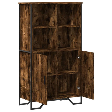 vidaXL Highboard Räuchereiche 79,5x35,5x137,5 cm Holzwerkstoff