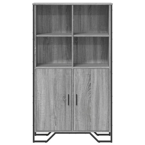 vidaXL Highboard Grau Sonoma 79,5x35,5x137,5 cm Holzwerkstoff