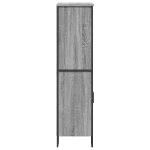 vidaXL Highboard Grau Sonoma 79,5x35,5x137,5 cm Holzwerkstoff