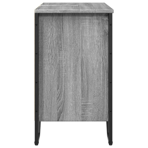 vidaXL Waschbeckenunterschrank Grau Sonoma 60x35x60 cm Holzwerkstoff