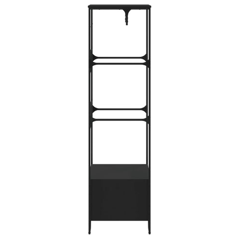 vidaXL Kleiderständer Schwarz 90x50x180 cm Holzwerkstoff