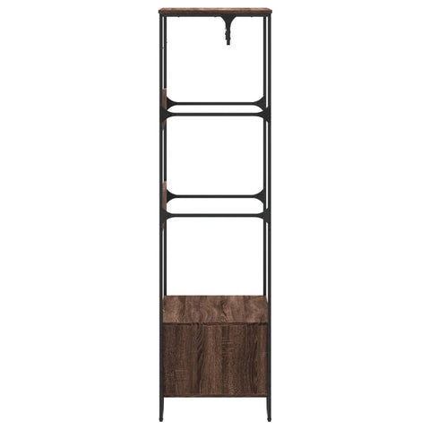 vidaXL Kleiderständer Braun Eichen-Optik 90x50x180 cm Holzwerkstoff