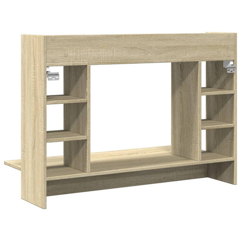 vidaXL Wand-Schreibtisch Sonoma Eiche 105x48x75 cm Holzwerkstoff