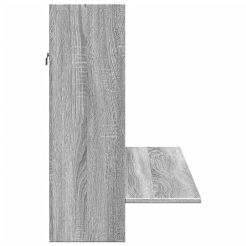 vidaXL Wand-Schreibtisch Grau Sonoma 105x48x75 cm Holzwerkstoff