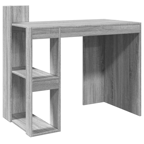 vidaXL Schreibtisch Grau Sonoma 103,5x56,5x94 cm Holzwerkstoff