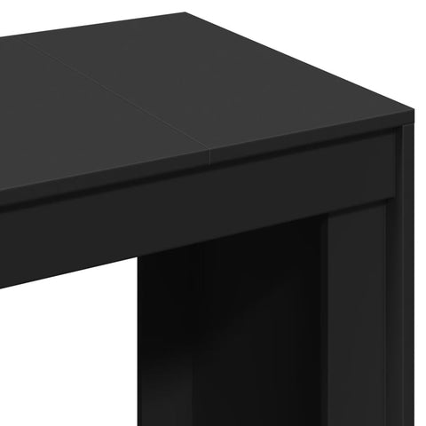 vidaXL Schreibtisch Schwarz 123,5x73,5x75 cm Holzwerkstoff