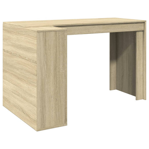 vidaXL Schreibtisch Sonoma-Eiche 123,5x73,5x75 cm Holzwerkstoff