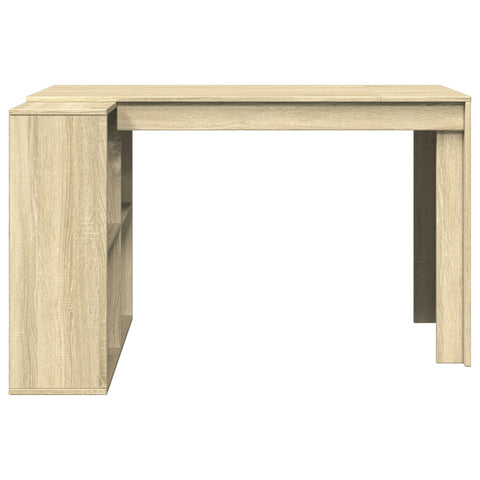 vidaXL Schreibtisch Sonoma-Eiche 123,5x73,5x75 cm Holzwerkstoff