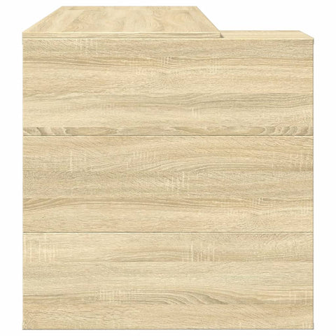 vidaXL Schreibtisch Sonoma-Eiche 123,5x73,5x75 cm Holzwerkstoff