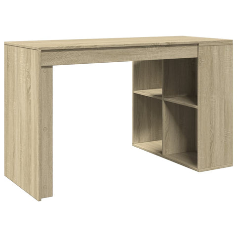 vidaXL Schreibtisch Sonoma-Eiche 123,5x73,5x75 cm Holzwerkstoff