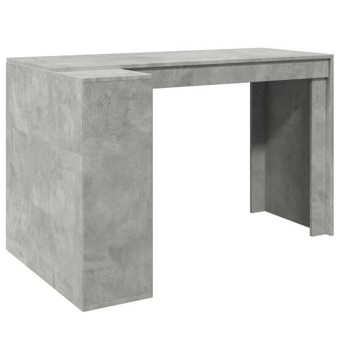 vidaXL Schreibtisch Betongrau 123,5x73,5x75 cm Holzwerkstoff