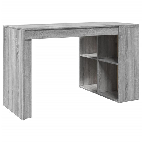 vidaXL Schreibtisch Grau Sonoma 123,5x73,5x75 cm Holzwerkstoff