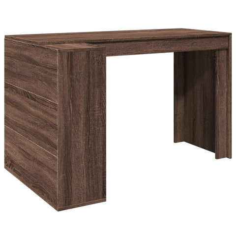 vidaXL Schreibtisch Braun Eichen-Optik 123,5x73,5x75 cm Holzwerkstoff