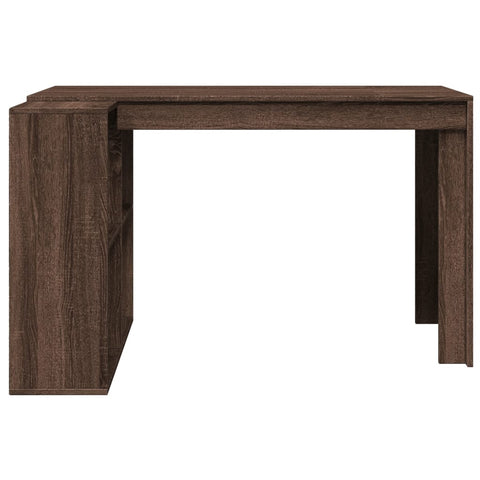 vidaXL Schreibtisch Braun Eichen-Optik 123,5x73,5x75 cm Holzwerkstoff