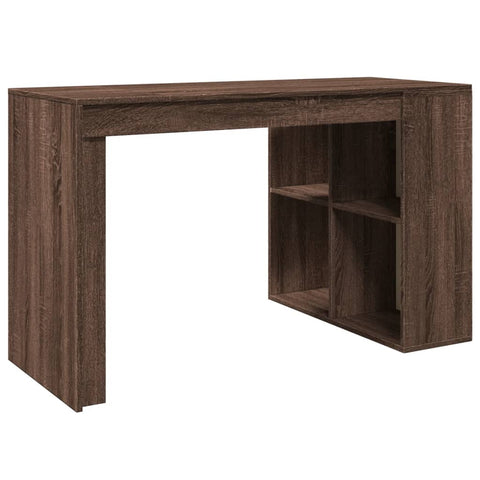 vidaXL Schreibtisch Braun Eichen-Optik 123,5x73,5x75 cm Holzwerkstoff