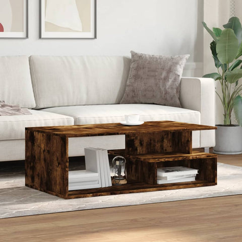 vidaXL Couchtisch Räuchereiche 102x55x35 cm Holzwerkstoff