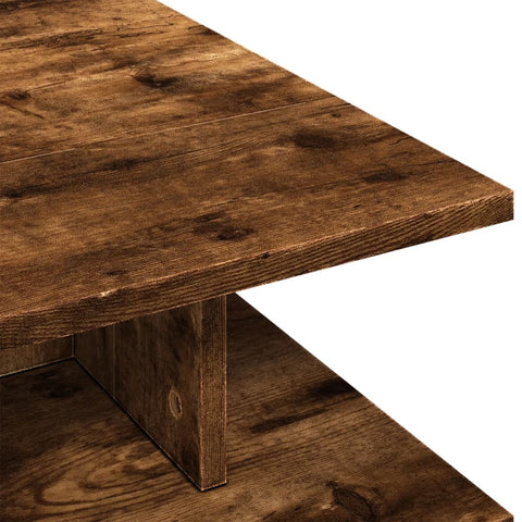 vidaXL Couchtisch Räuchereiche 102x55x35 cm Holzwerkstoff