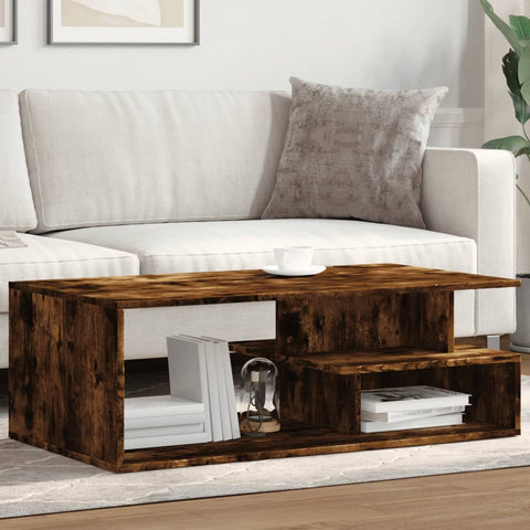 vidaXL Couchtisch Räuchereiche 102x55x35 cm Holzwerkstoff