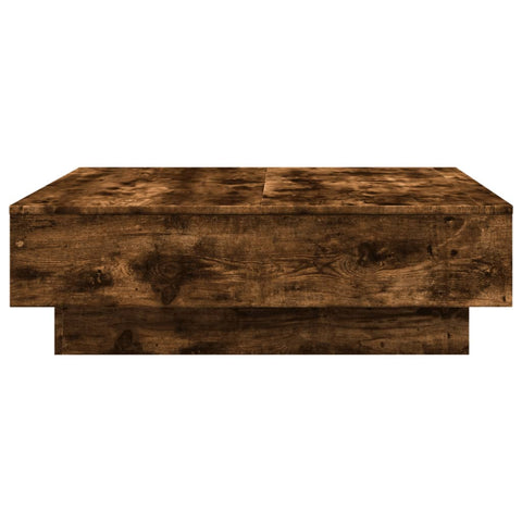 vidaXL Couchtisch Räuchereiche 90x90x28 cm Holzwerkstoff