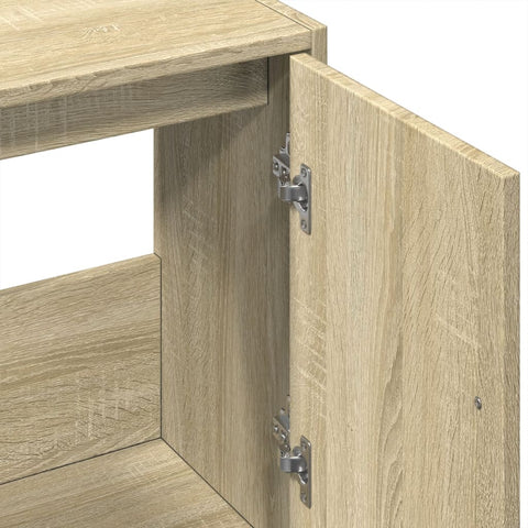 vidaXL Waschbeckenunterschrank Sonoma-Eiche 63x29x55 cm Holzwerkstoff