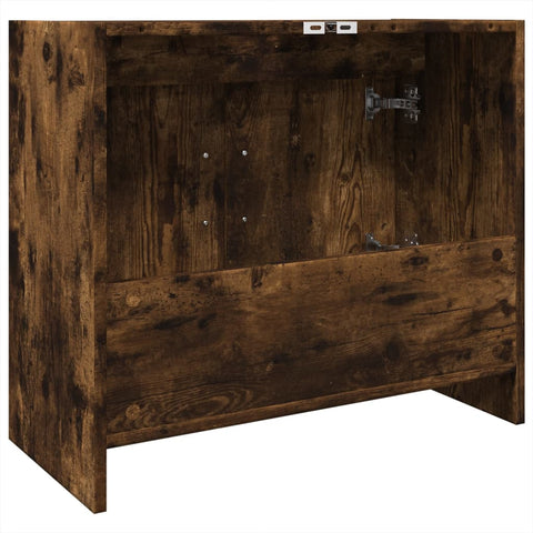 vidaXL Waschbeckenschrank Räuchereiche 63x29x55 cm Holzwerkstoff