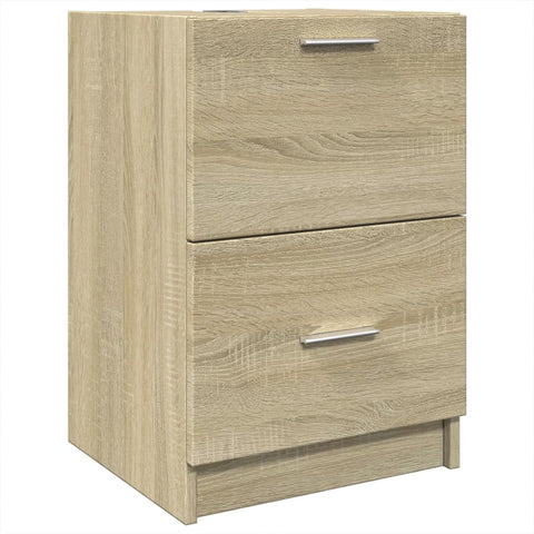 vidaXL Waschbeckenunterschrank Sonoma-Eiche 40x37x59 cm Holzwerkstoff