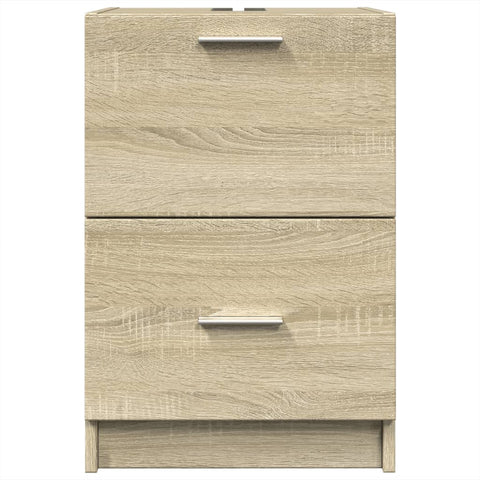 vidaXL Waschbeckenunterschrank Sonoma-Eiche 40x37x59 cm Holzwerkstoff