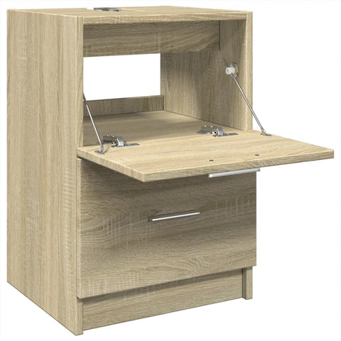 vidaXL Waschbeckenunterschrank Sonoma-Eiche 40x37x59 cm Holzwerkstoff