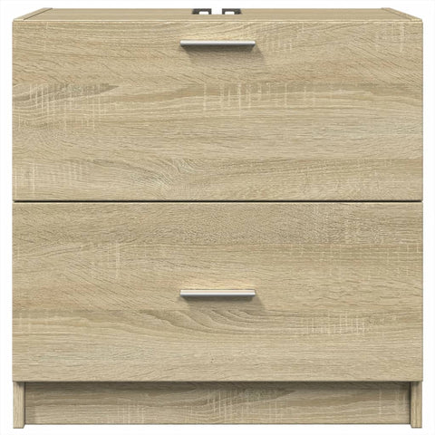 vidaXL Waschbeckenunterschrank Sonoma-Eiche 59x37x59 cm Holzwerkstoff