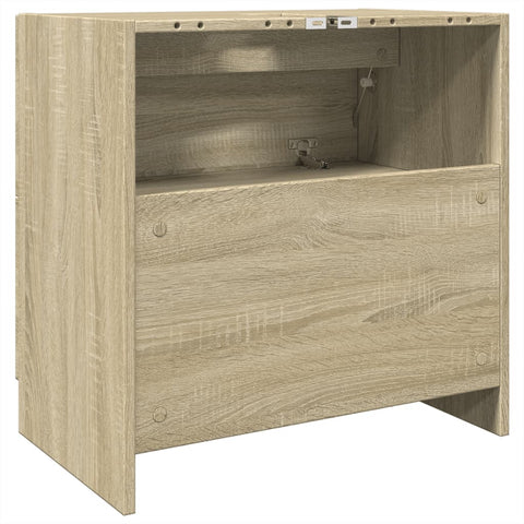 vidaXL Waschbeckenunterschrank Sonoma-Eiche 59x37x59 cm Holzwerkstoff