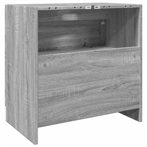 vidaXL Waschbeckenunterschrank Grau Sonoma 59x37x59 cm Holzwerkstoff