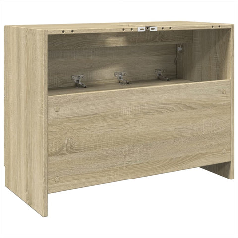 vidaXL Waschbeckenunterschrank Sonoma-Eiche 78x37x59 cm Holzwerkstoff